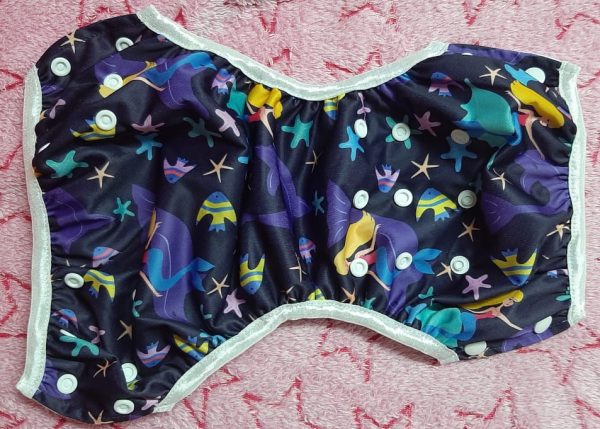 Mermaid Fish Swimming Nappy